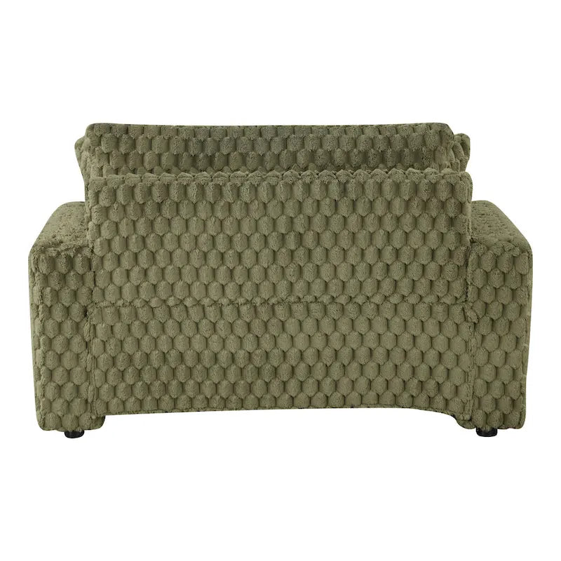 Moderner, weich gepolsterter Chaise-Longue mit 2 Armlehnen und Becherhaltern
