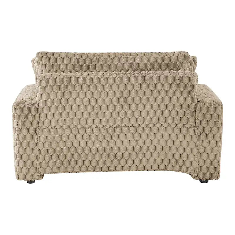 Moderner, weich gepolsterter Chaise-Longue mit 2 Armlehnen und Becherhaltern