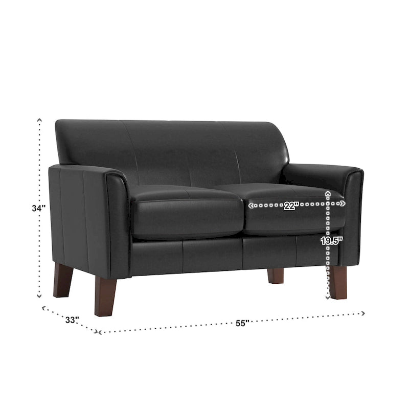 Modernes Loveseat mit Kissenrückenlehne
