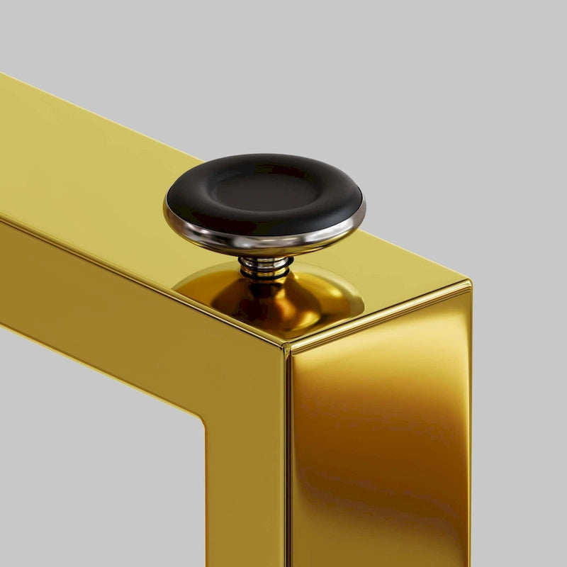 Minimalistischer rechteckiger Esstisch aus Glas