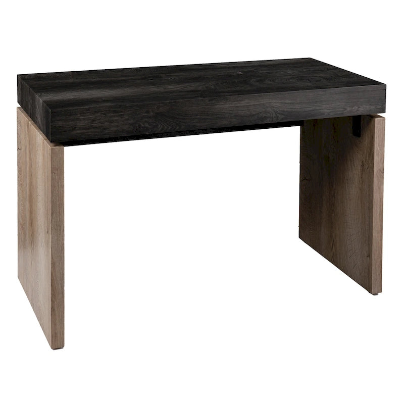 Übergangs-Schreibtisch aus Holz und Schwarz