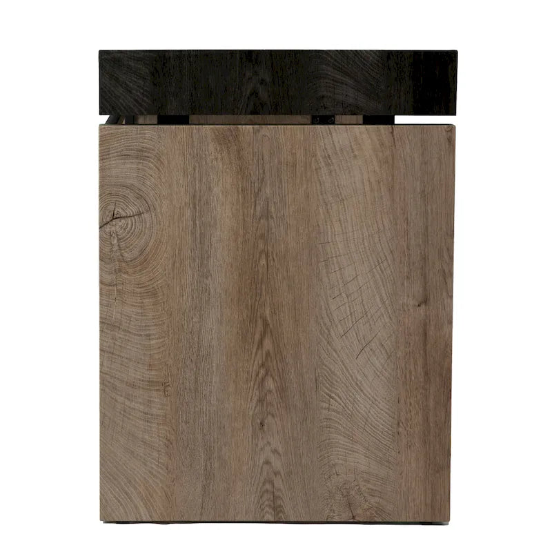 Übergangs-Schreibtisch aus Holz und Schwarz