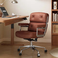 Lobby Lordosenstütze Höhenverstellbarer ergonomischer Bürostuhl aus Leder