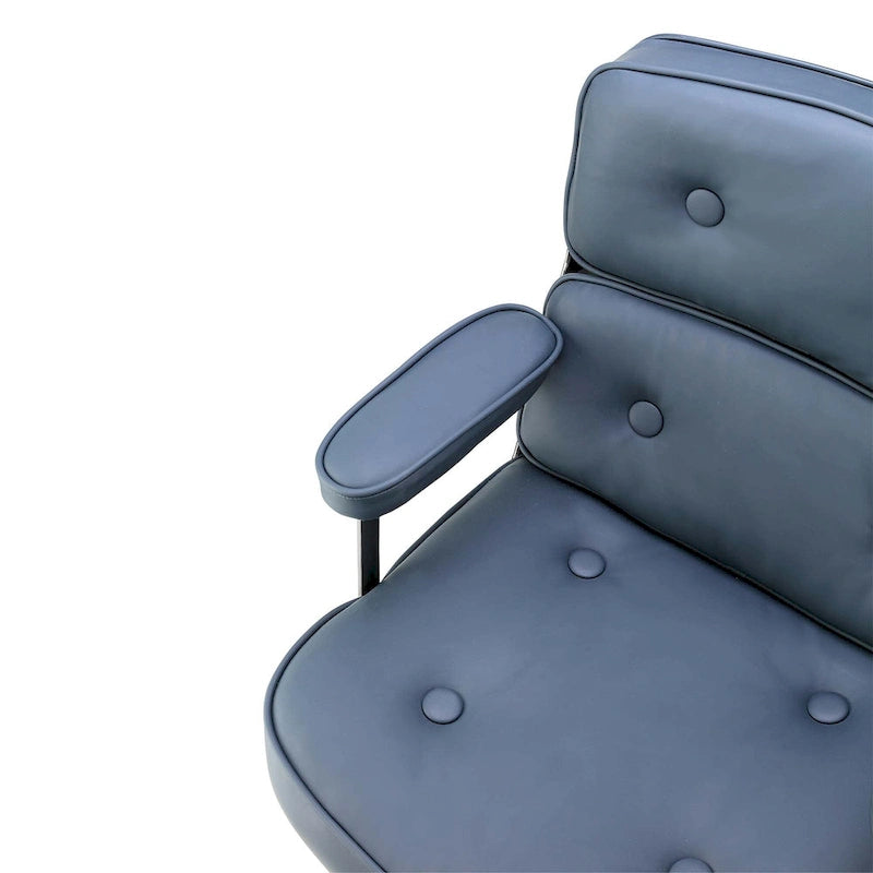 Lobby Lordosenstütze Höhenverstellbarer ergonomischer Bürostuhl aus Leder