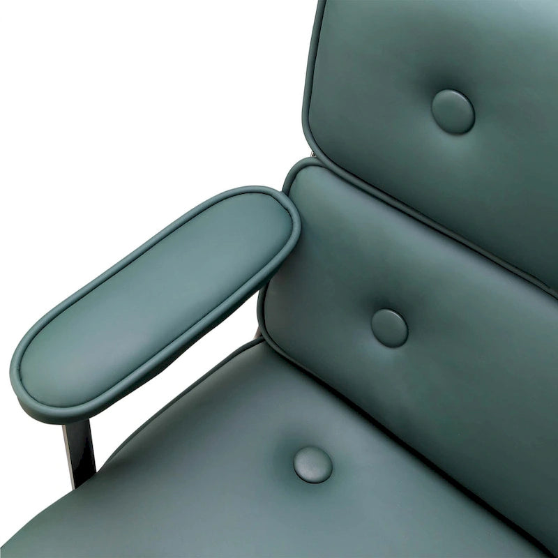 Lobby Lordosenstütze Höhenverstellbarer ergonomischer Bürostuhl aus Leder