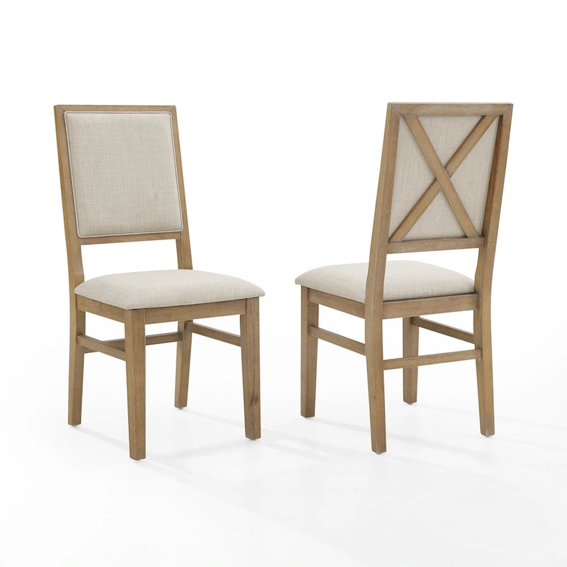 2-teiliges Polsterstuhl-Set – 46,36B x 53,34T x 101,29H cm