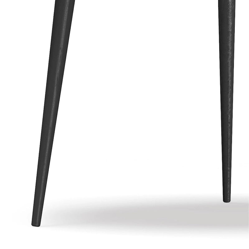 Moderner runder Couchtisch im Industriedesign in Cognac – 30T x 30B x 17H