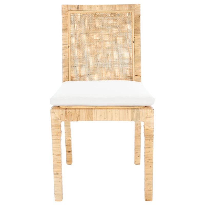 Esszimmerstuhl aus Rattan mit Kissen, 2er-Set – 56B x 46T x 99H