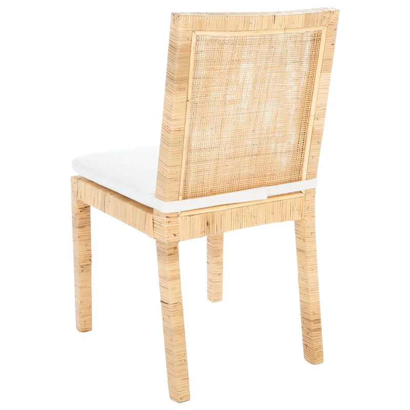 Esszimmerstuhl aus Rattan mit Kissen, 2er-Set – 56B x 46T x 99H