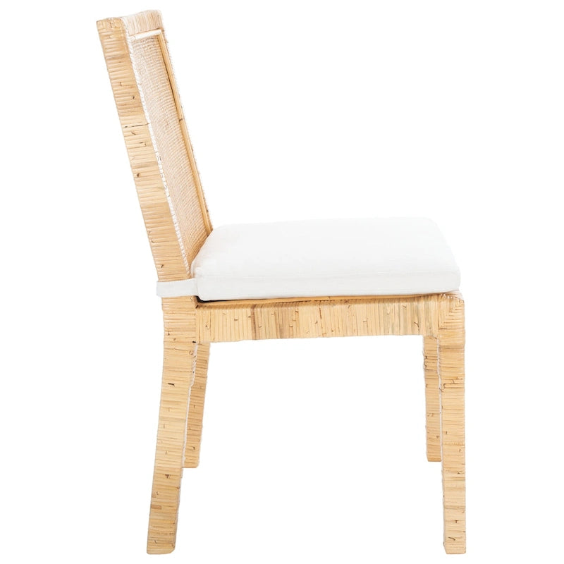 Esszimmerstuhl aus Rattan mit Kissen, 2er-Set – 56B x 46T x 99H