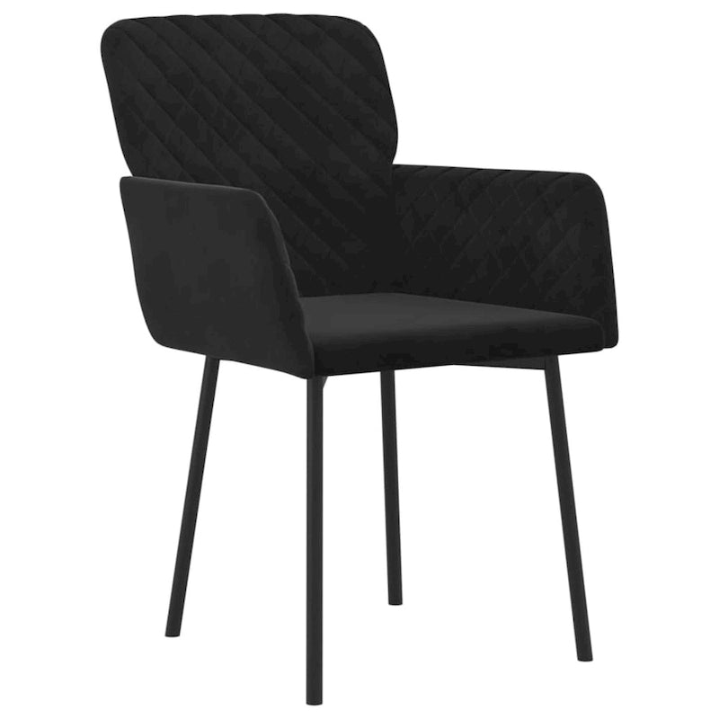 Esszimmerstühle 2 Stück Akzent Stühle Polsterstuhl für Wohnzimmer Samt - 51,6 x 61 x 78,5