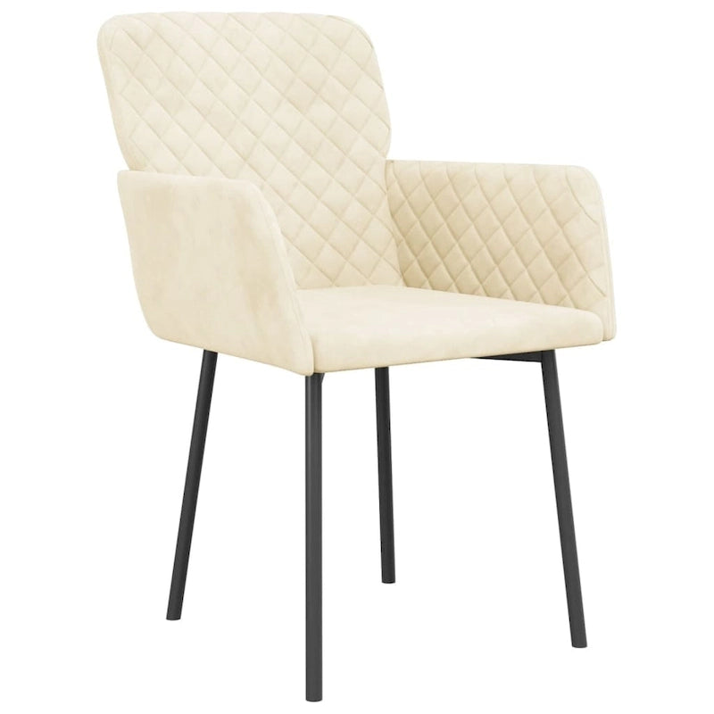 Esszimmerstühle 2 Stück Akzent Stühle Polsterstuhl für Wohnzimmer Samt - 51,6 x 61 x 78,5