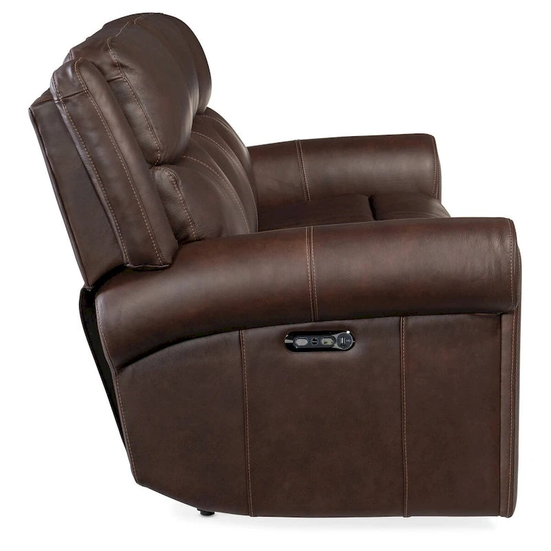 89 Wide Power Leder-Sofagarnitur mit Liegefunktion