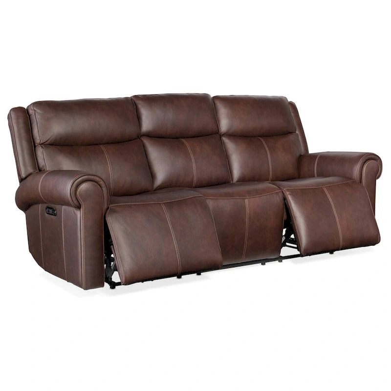 89 Wide Power Leder-Sofagarnitur mit Liegefunktion