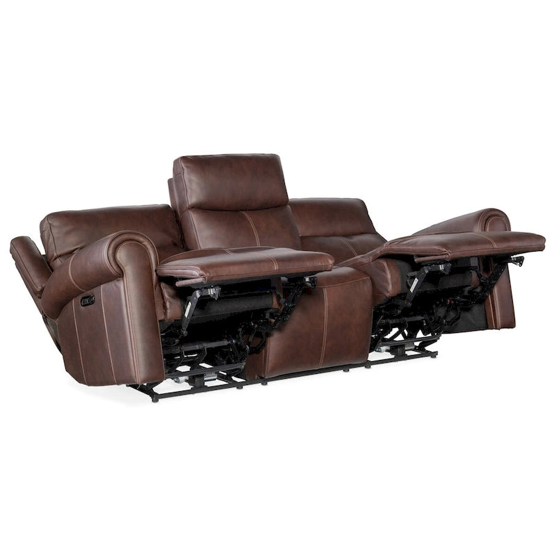 89 Wide Power Leder-Sofagarnitur mit Liegefunktion