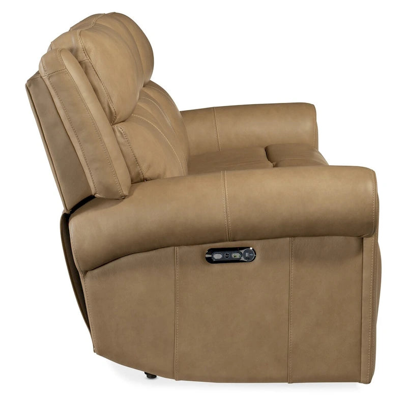 89 Wide Power Leder-Sofagarnitur mit Liegefunktion