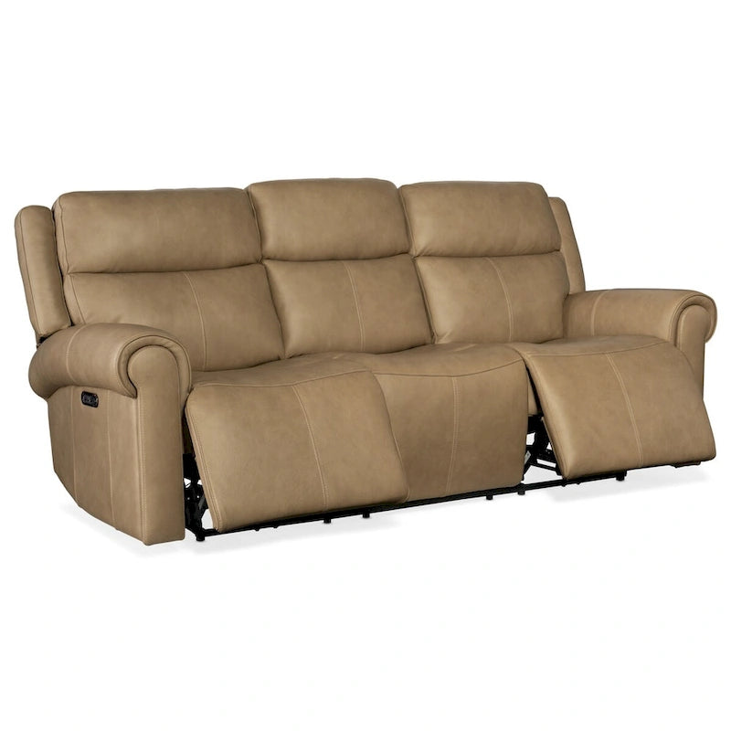 89 Wide Power Leder-Sofagarnitur mit Liegefunktion