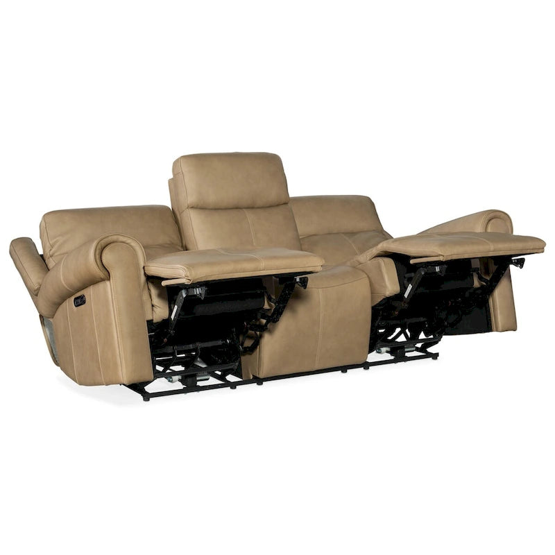 89 Wide Power Leder-Sofagarnitur mit Liegefunktion