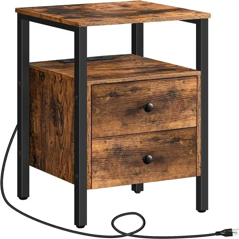 Beistelltisch mit Ladestation – 15.7T x 15.7B x 24H