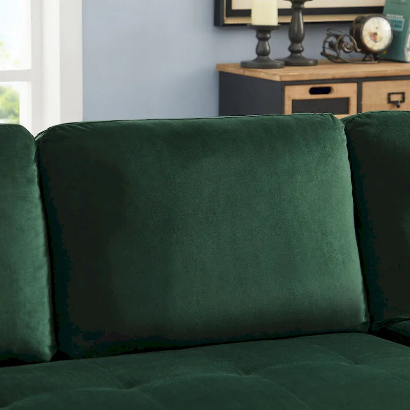Eckschlafsofa mit Recamiere (links/rechts montierbar) und Stauraum
