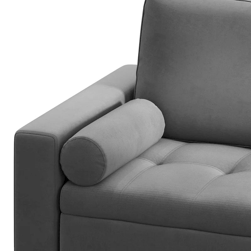 Eckschlafsofa mit Recamiere (links/rechts montierbar) und Stauraum