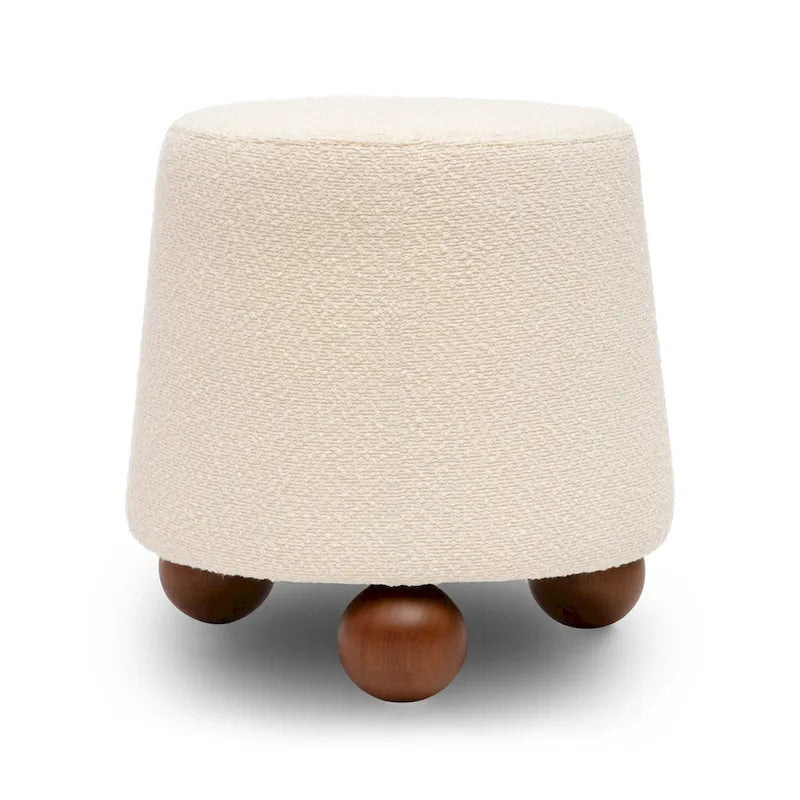 Bouclé-Polsterhocker