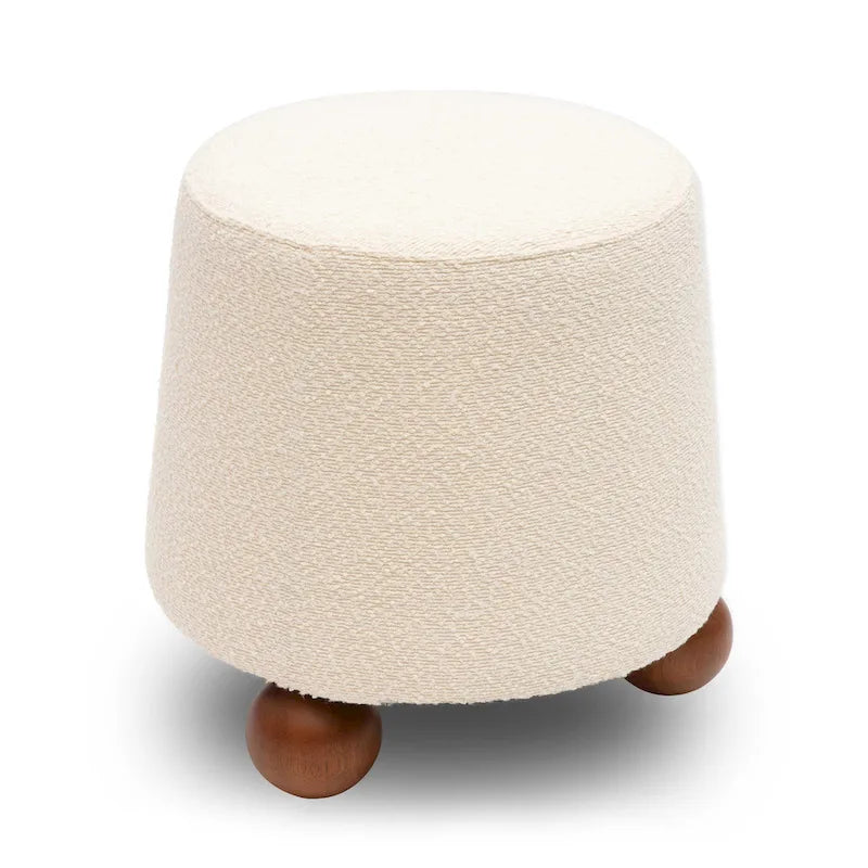 Bouclé-Polsterhocker