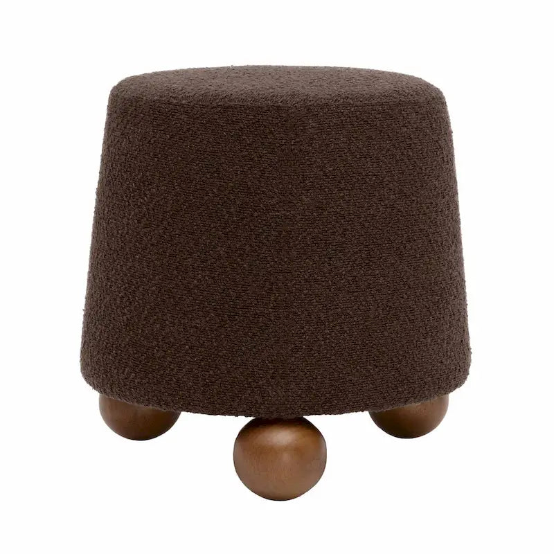 Bouclé-Polsterhocker