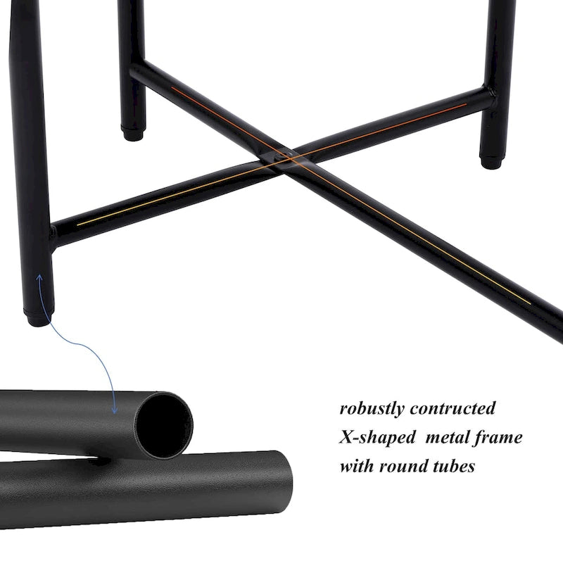Kleine Couchtische 2-stöckiger moderner Sofa-Beistelltisch mit Holzablage Wohnzimmer Beistelltische Nachttische (Walnussbraun)
