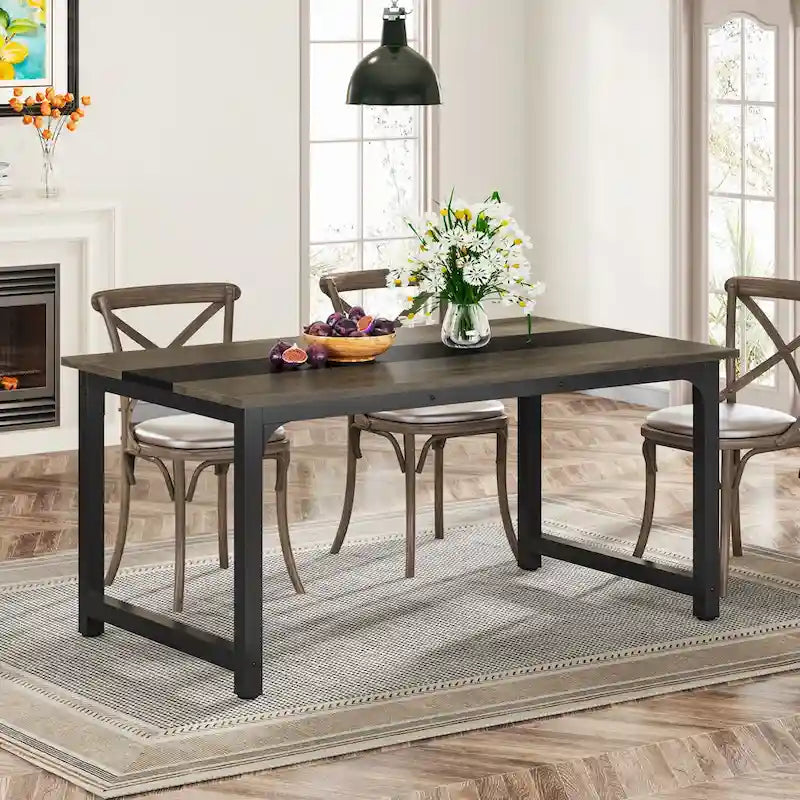 63 Zoll Industrie Esstisch, Moderner Küchentisch - 63 L x 31.5 B x 29.13 H