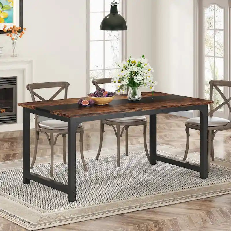 63 Zoll Industrie Esstisch, Moderner Küchentisch - 63 L x 31.5 B x 29.13 H